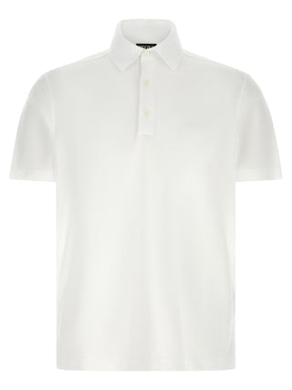 White Cotton Polo Shirt