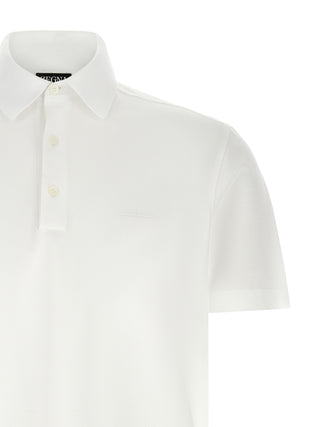 White Cotton Polo Shirt