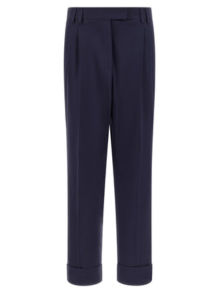 Blue Cotton Pants
