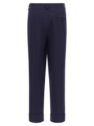 Blue Cotton Pants
