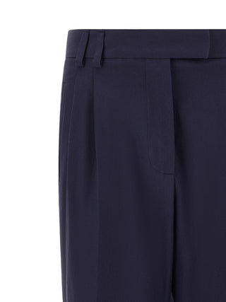 Blue Cotton Pants