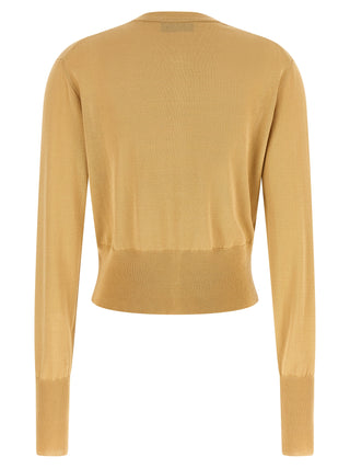 Beige Cotton Cardigan