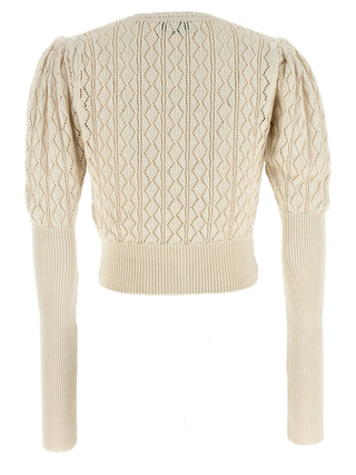Beige Cotton Cardigan