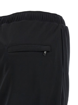 Black Polyester Long Skirt