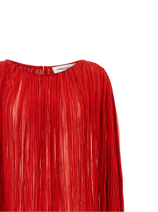 Multicolor Silk Long Dress