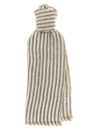 Brown Linen Scarf