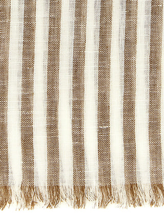 Brown Linen Scarf