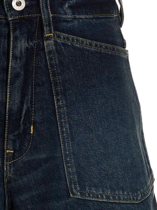 Bermudas de algodón azul