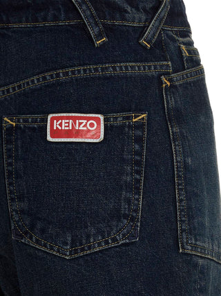 Bermudas de algodón azul