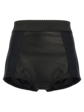 Black Polyamide Bermuda Shorts