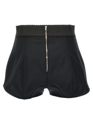 Black Polyamide Bermuda Shorts