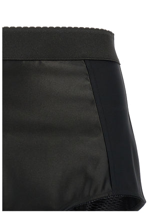 Black Polyamide Bermuda Shorts