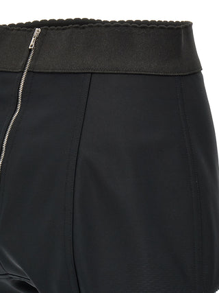 Black Polyamide Bermuda Shorts