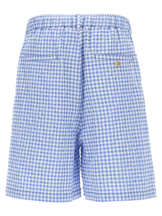 Blue Polyamide Bermuda Shorts