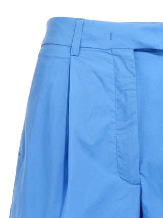 Bermudas de algodón azul