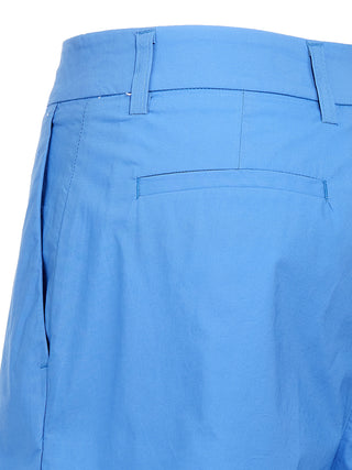 Bermudas de algodón azul