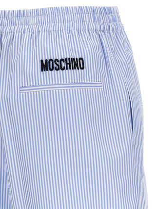 Bermudas de algodón azul