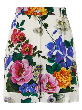 Multicolor Cotton Bermuda Shorts