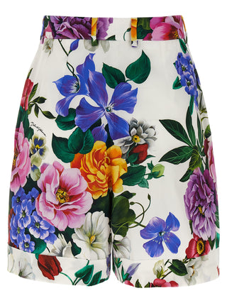 Multicolor Cotton Bermuda Shorts