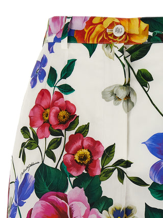 Multicolor Cotton Bermuda Shorts
