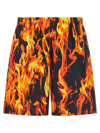 Multicolor Cotton Bermuda Shorts