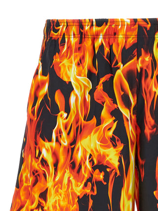Multicolor Cotton Bermuda Shorts