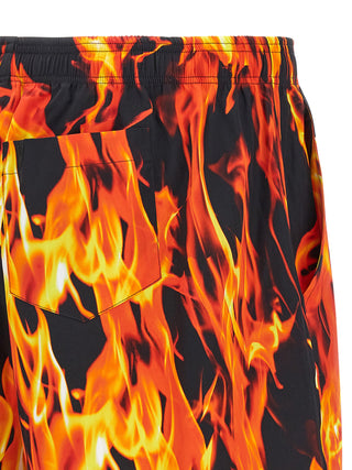 Multicolor Cotton Bermuda Shorts