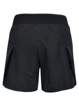 Black Polyester Bermuda Shorts