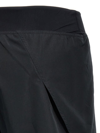 Black Polyester Bermuda Shorts