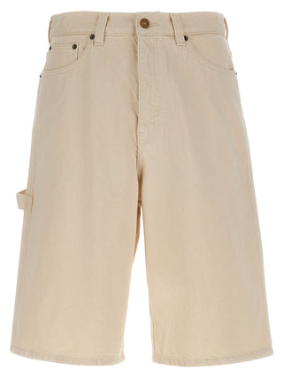 Beige Cotton Bermuda Shorts