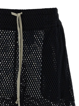 Black Cotton Bermuda Shorts
