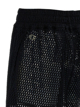 Black Cotton Bermuda Shorts