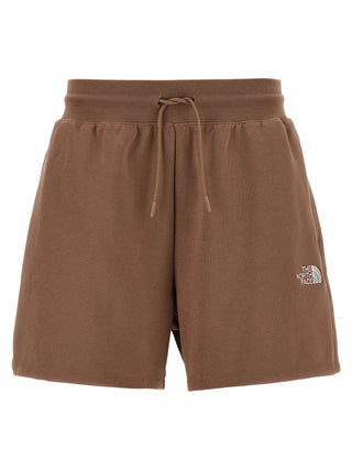 Brown Cotton Bermuda Shorts