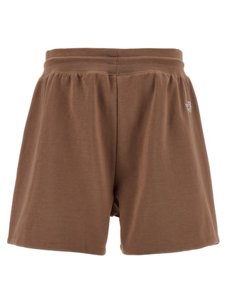 Brown Cotton Bermuda Shorts