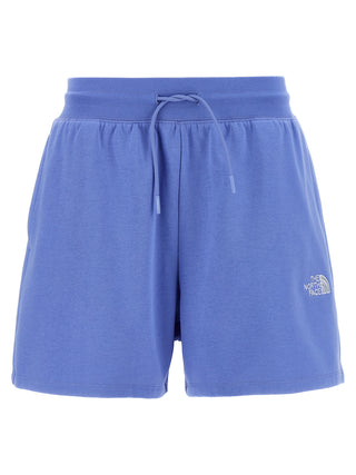 Blue Cotton Bermuda Shorts