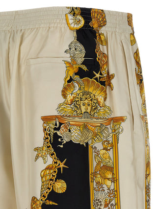 Multicolor Silk Bermuda Shorts