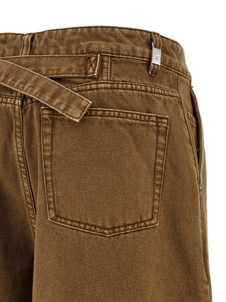 Brown Cotton Bermuda Shorts