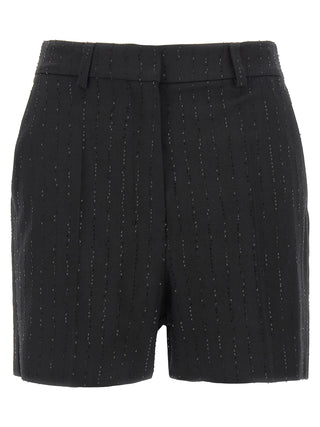 Black Virgin Wool Bermuda Shorts