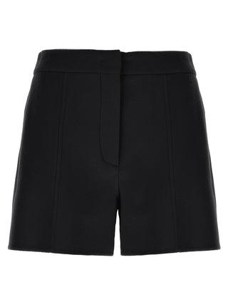 Black Virgin Wool Bermuda Shorts