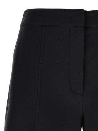 Black Virgin Wool Bermuda Shorts