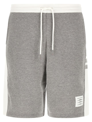 Gray Cotton Bermuda Shorts