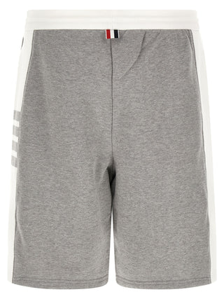 Gray Cotton Bermuda Shorts