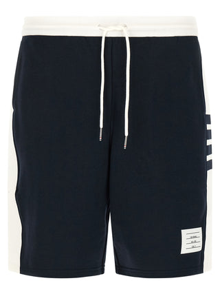 Blue Cotton Bermuda Shorts