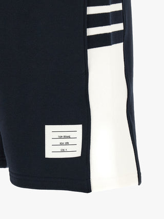 Blue Cotton Bermuda Shorts