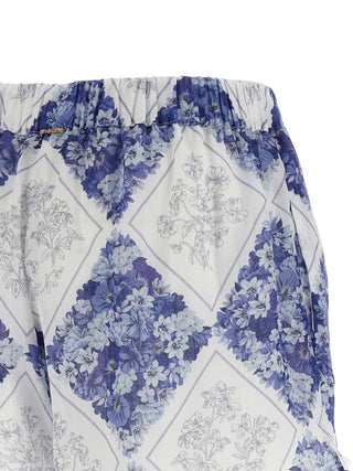 Blue Stingray Leather / Ray Skin Bermuda Shorts