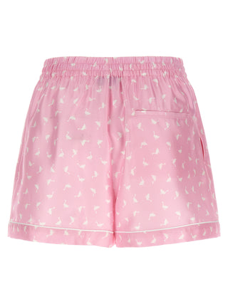 Multicolor Silk Bermuda Shorts