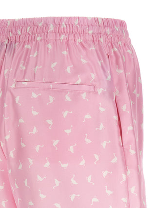 Multicolor Silk Bermuda Shorts