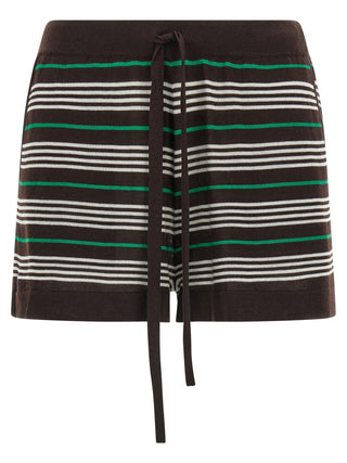Brown Wool Bermuda Shorts