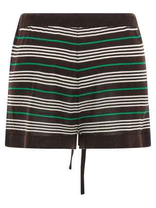 Brown Wool Bermuda Shorts