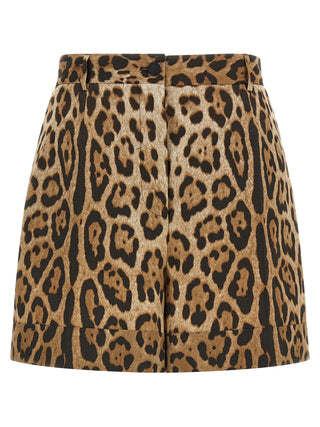 Brown Cotton Bermuda Shorts